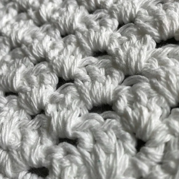 4 Hand Crocheted Washcloth Dishcloths - 100% Cotton - Picture 5 of 8